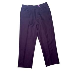 Alfred Dunner - Womens Amethyst Purple - Elastic Waist Pants